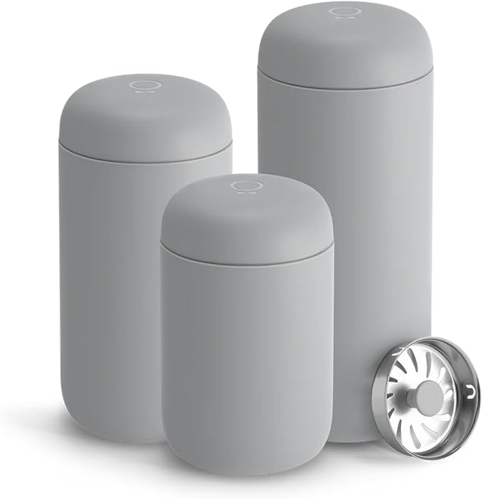 Fellow Carter Move Ceramic Lined Travel Coffee Mug 12 oz Stainless Steel | No Metallic Taste Coffee Tumbler, Leak-Proof Lid, Dishwasher Safe, Hot 12Hr Cold 24Hr, BPA-Free, Fits Cup Holders, Matte Grey