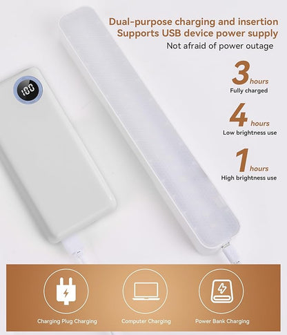 Desk Lamp Rechargeable Dimmable,LED Lights with 3 Color Modes,Touch or Remote Control,Portable,Eye-Caring for Office Home Reading Study，College Dorm Room Essentials-25cm