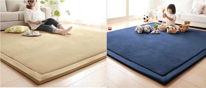 Baby Play Mat Nursey Decor Area Rug V-Mix 1.18" Thick Hypebeast Rug Non Slip Rug Pads Large Area Rug Play Mats for Babies and Toddlers Non-Toxic Area Rugs Used for Living Room