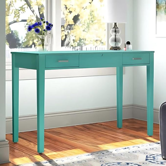 Hives & Honey Parsons Writing Vanity Computer Desk Office Furniture - Turquoise