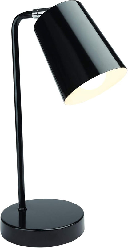Newhouse Lighting NHDK-OS-BK Oslo Contemporary Desk Lamp with LED Bulb Included, Black
