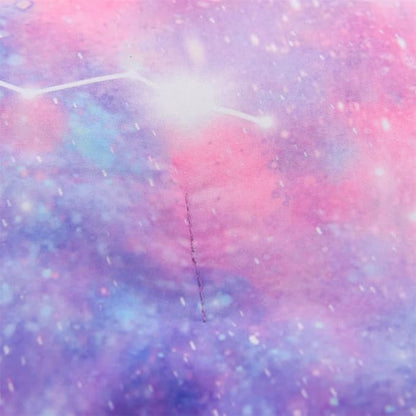 Holawakaka Tie Dye Galaxy Constellation Print Ombre Comforter Set Twin/Twin XL Size Girls Gradient Space Stars Dorm Bedding Set (Purple,Twin)