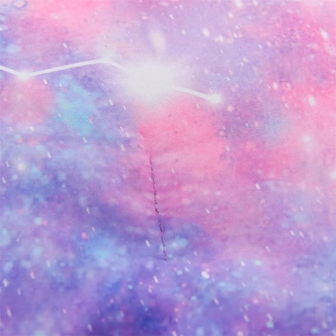 Holawakaka Tie Dye Constellation Print Ombre Comforter Set Full Size Girls Boys Gradient Galaxy Bedding Set (Purple,Full)