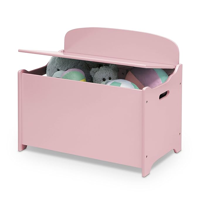 Delta Children MySize Deluxe Toy Boxes, Dusty Rose and Deep Blue