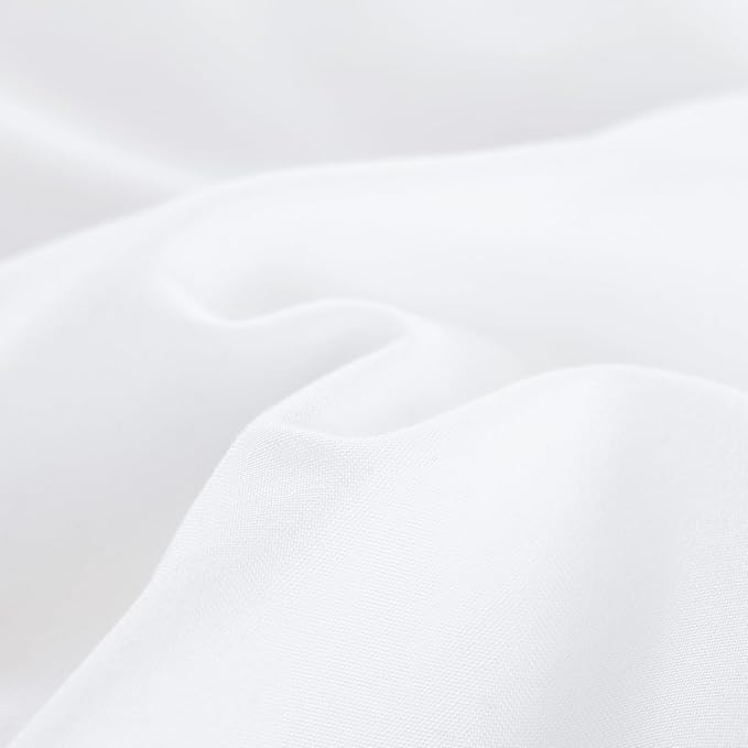 Queen Comforter Set White Comforter Boho Solid Color Bedding Comforter Set for All Season Soft lightweight Microfiber 3PCS Reversible Comforter Set (1 Comforter, 2 Pillowcases)