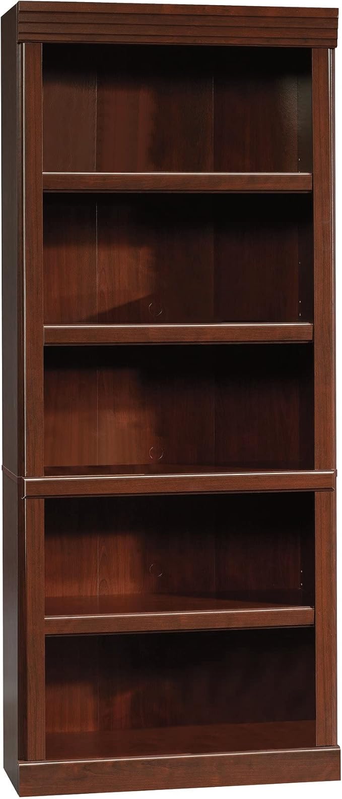 Sauder Heritage Hill Library/Book shelf, L: 29.80" x W: 12.99" x H: 71.26", Classic Cherry finish