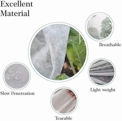 Agfabric Plant Covers Freeze Protection Floating Row Covers 6'x100' 0.9oz Plant Covers Freeze Sun Protection,Frost Cloth for Vegetables