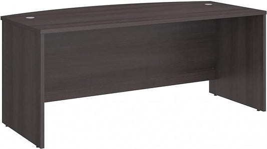 Bush Business Furniture Studio C Bow Front Desk, Computer Table for Home or Professional Office, 72W x 36D, Storm Gray