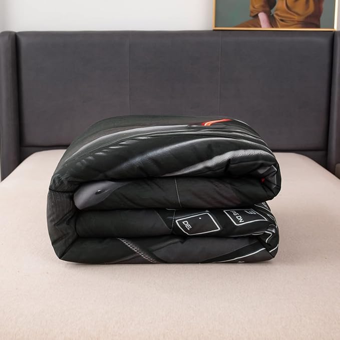 Teens Gamepad Comforter Set Modern Gamer Down Comforter Queen Size for Kids Boys Children Youth Video Game Bedding Set Gaming Duvet Insert for Bedroom