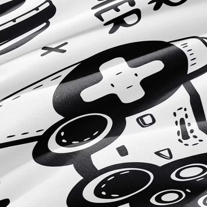 Gaming Comforter for Boys Teens,Game Bedding Sets Twin,Kids Gamer Comforter Set,Video Game Bedroom Decor,Gamepad Controller Duvet Insert All Season 3 Piece 1 Comforter and 2 Pillowcases