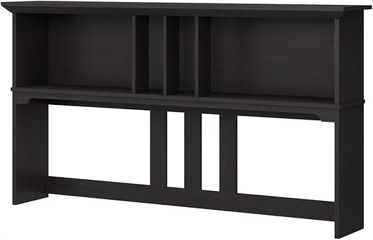 Bush Furniture Salinas Hutch, Desk Attachment with Shelf Storage for Home Office, 60W, Vintage Black