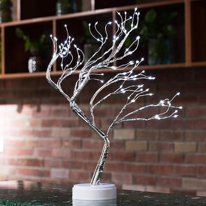 Bonsai Tree Light for Room Decor, Aesthetic Lamps for Living Room, Cute Night Light for House Decor, Good Ideas for Gifts, Home Decorations, Weddings, Christmas, Holidays and More (White, 108 LED)