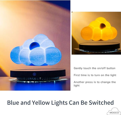 Levitating Cloud Lamp, Magnetic Floating Cloud LED Light Desk Lamp Table lamp Night Light，Unique Gifts Christmas Room Home Office Decor (Cloud Lamp)