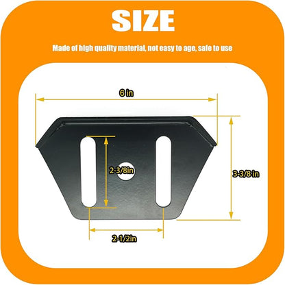 1740912BMYP Snow Thrower Slide Shoes Skids Height Adjustment for Murray Briggs and Stratton Snow Blower Replacement Parts-(2PCS)
