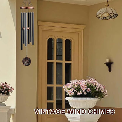 Wind Chimes for Outside, Hummingbird Deep Tone Vintage Wind Chime Outdoor Clearance, Sympathy/Memorial/Festivals/Birthday Gift for Mom Dad Grandma, Home Garden Patio Decor (32" Hummingbird)