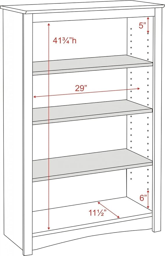 Prepac Home Espresso 4-shelf Bookcase
