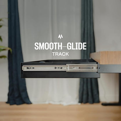 Under Desk Drawer For Desk, Standing Desk Drawer Attachment Under Desk Drawer Slide Out, Carbon Steel Office Drawers Under Desk Pull Out Undermount Drawer, Sliding Underdesk Drawer - 7.5 * 8 * 2.8 in