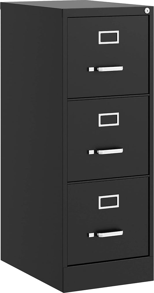 Lorell Fortress Commercial File Cabinet, Black