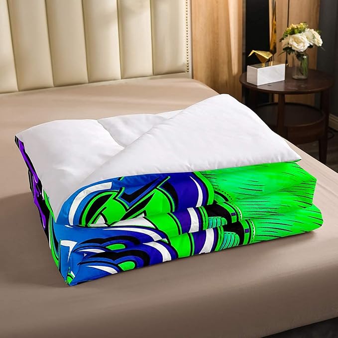 Erosebridal Boy Gaming Comforter Set Full Gamepad Game Bedding Set Gamers Quilt Tie Dye Duvet Set for Kids Teens Hip Hop Quilt Set Cartoon Design Bedding, Colorful Comforter Set