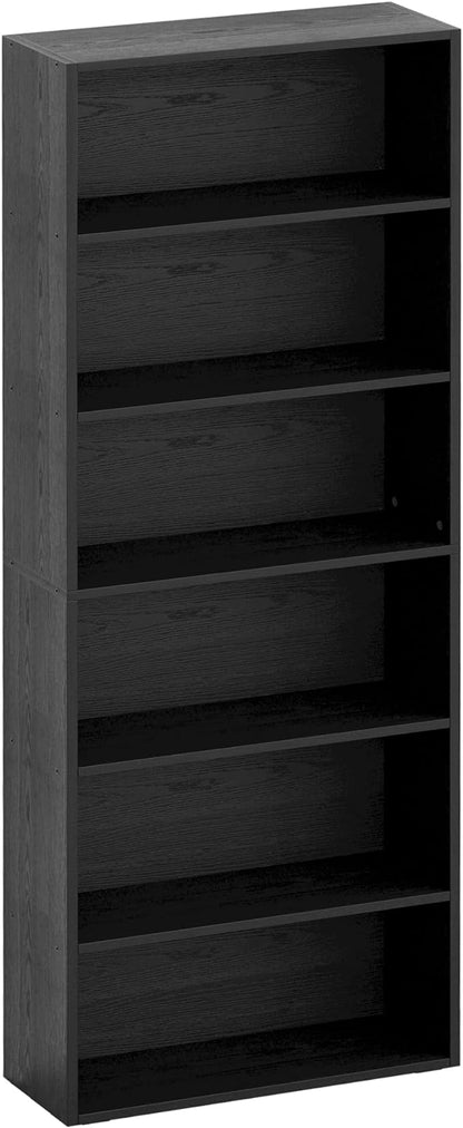 IRONCK Bookshelves and Bookcases Floor Standing 6 Tier Display Storage Shelves 70in Tall Bookcase Home Decor Furniture for Home Office, Living Room, Bed Room
