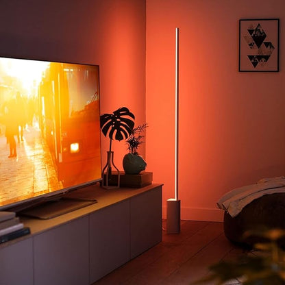 Philips Hue Signe Smart Floor Lamp, Black - White and Color Ambiance LED Color-Changing Light - 2 Pack - Control with Hue App - Compatible with Alexa, Google Assistant, and Apple Homekit