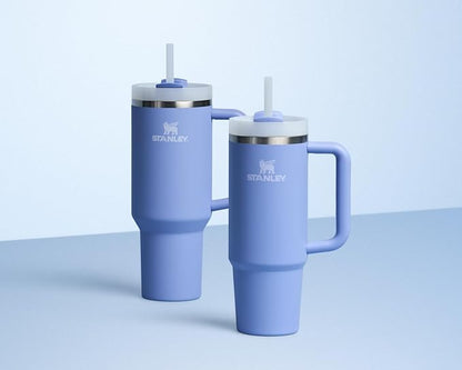 STANLEY Quencher H2.0 Flow State Tumbler, 30 oz, Hydrangea | Handle and Straw | 3-Position Lid | Cup Holder Compatible for Travel | Insulated Stainless Steel Cup | BPA-Free