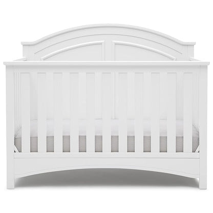 Delta Children Perry 6-in-1 Convertible Crib - Greenguard Gold Certified, Bianca White