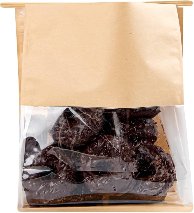 Restaurantware Kraft Paper Cotton Tin Tie Bag, 100 Pack