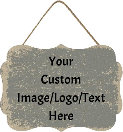 Personalized Custom Wooden Signs with Any Text Name for Home Door Man Cave Bar Family Farmhouse Decorative Home Kitchen Rustic Wall Decor