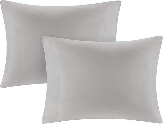 Comfort Spaces Twin XL Comforter Sets with Sheets - Bed in a Bag 6 Pieces Teen Bedding Sets Twin XL, Red and Grey Stripes Bedding Twin XL, College Twin XL Bed Set with 2 Side Pockets Bedroom Organizer
