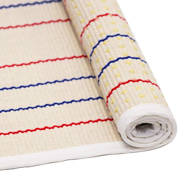 Elite Montessori Materials Accessories Edged Rug with lines Lower Case LARGE Movable Alphabet Working Rug - Three Row