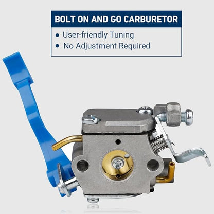 HUZTL 590460102 Carburetor for Husqvarna 125B 125BX 125BVX Leaf Blower Parts C1Q-W37 Carb Air Filter Fuel Line Kit