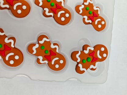 Edible Christmas Themed Gingerbread Man Sugar cake decorations, perfect Icing Cookies decro for Xmas Gingerbread House, Cupcakes, Cake, Macaron, Cookies, and Cakecicles Decorating