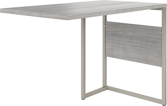 Bush Business Furniture Hybrid Desk Return/Bridge, 42W x 24D, Platinum Gray