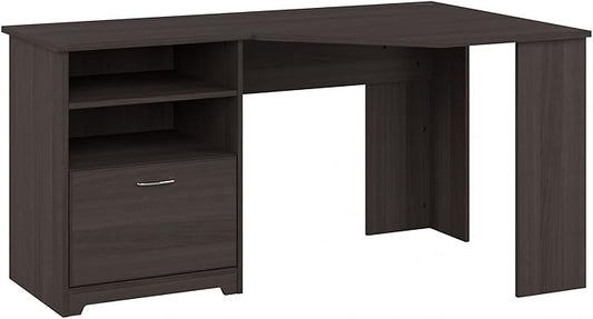 Bush Furniture Cabot Corner Desk, Heather Gray (WC31715K)