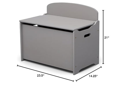 Delta Children MySize Deluxe Toy Box, Grey