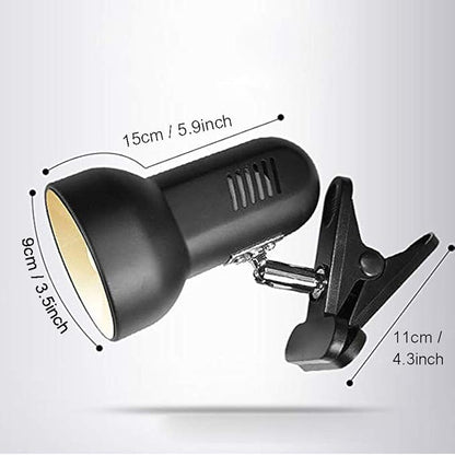 LED Clamp Work Lamp, 5W 360° Rotatable Head, Ultra Bright Work Bench Light, Desk Lamp with Clip,3 Color Temperature Modes, 4.9ft Plug & Play Cord (White)…