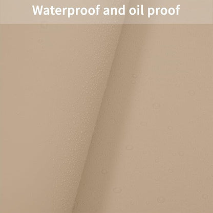 Leather Table Cover,1.8mm Thick,42x66 Inch Table Protector,Table Protector for Dining Room Table,Dining Table Cover,Table Cover Protector,Coffee Table Covers(Light Brown+Gray,42x66)