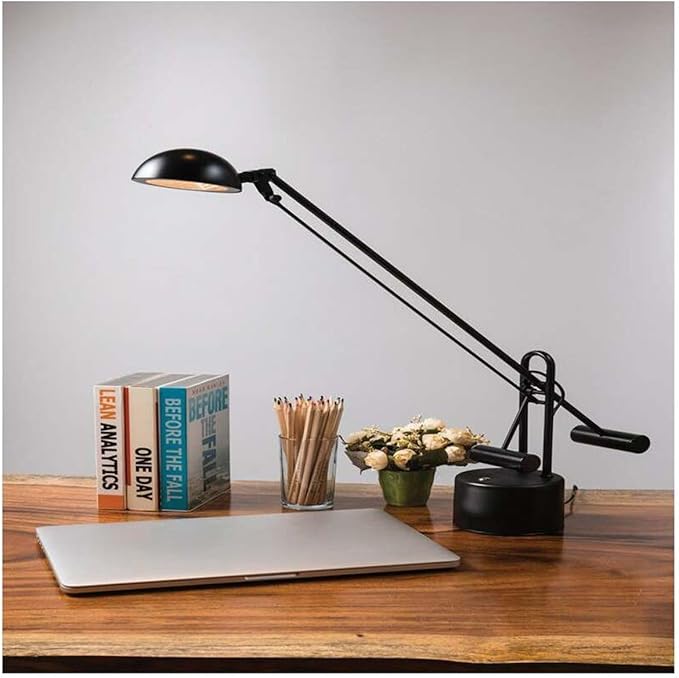 Lite Source LS-306BLK Halotech 29-Inch 8W LED Desk Lamp,Metal, Black