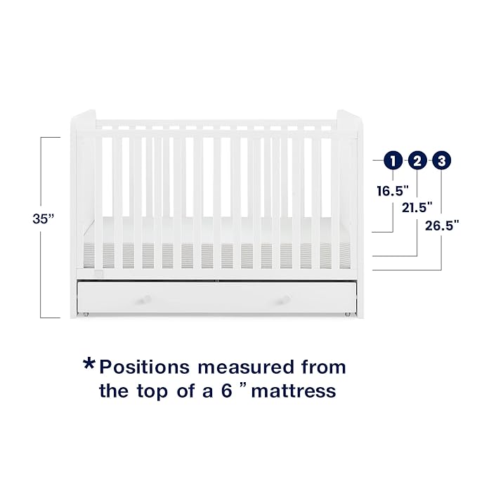 Delta Children babyGap Graham 4-in-1 Convertible Crib with Storage Drawer + Brannan Bear Bookcase with Bins + Brannan Bear Wall Shelf with 4 Hooks, Bianca White (Bundle)