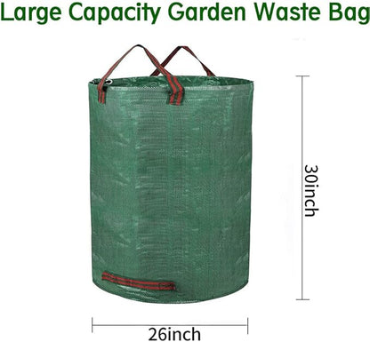 3-Pack 72 Gallon Yard Lawn Reusable Leaf Bags - Heavy Duty Waste Bags Perfect for Leafs/Leaves, Yard Debris Storage and Garden Accessories