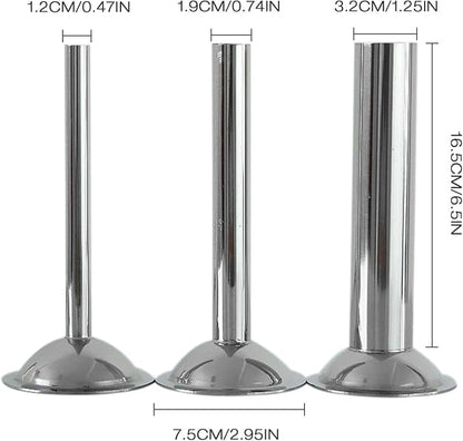 3 Pieces #12 Sausage Stuffer Grinder Tubes | Stainless Steel, Grinder Tubes for Size 10 and 12 Meat Grinder Food Maker Kit, for #12 Food Grinder