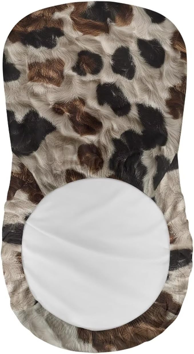Cowhide Bar Stool Covers Elastic Stretchable High Mid Low Stool Chair Cover for Party Kitchen Club Machine Washable