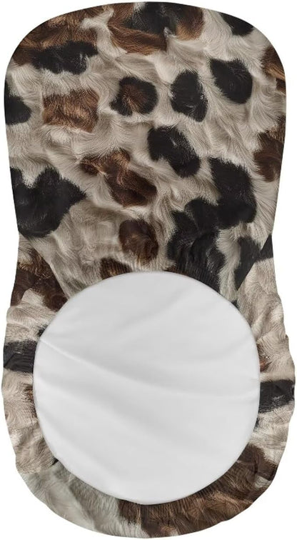 Cowhide Bar Stool Covers Elastic Stretchable High Mid Low Stool Chair Cover for Party Kitchen Club Machine Washable