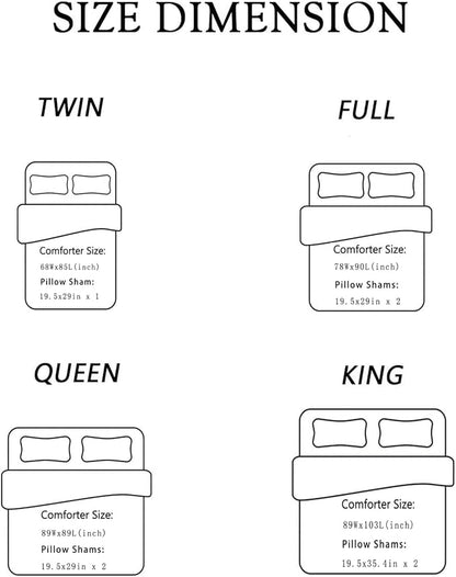 Tailor Shop Unicorn Comforter Sets Queen Size,Blue Unicorn Bedding Sets for Girls Kids Teens with 2 Pillowcase……