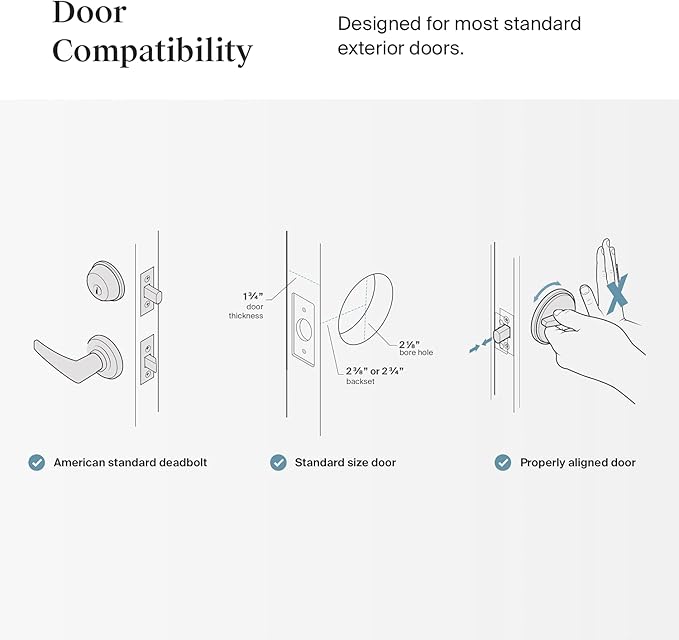 Level Lock Smart Lock - World's Smallest Smart Lock - Level App for iOS & Android - Works with Apple Home (Satin Nickel)