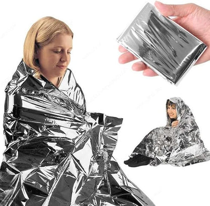 ISOP Rescue Blanket Gold & Silver | 11 Units Large Size 82 x 63 in | Emergency Thermal Blankets Survival Blankets First Aid | Warmth Retaining Blanket | Multi-Use Lightweight & Compact