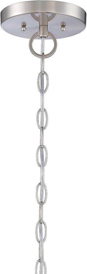 Minka Lavery Chandelier Pendant Lighting 4103-84, Parsons Studio Dining Room, 3 Light, Nickel