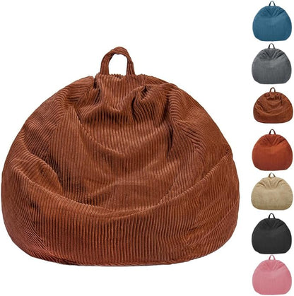 Bean Bag Chairs Cover (No Filler), Bean Bag Cover, Bean Bag for Kids, Adults, Teens-Large 36 x 45 inches Coffee Bean Bag