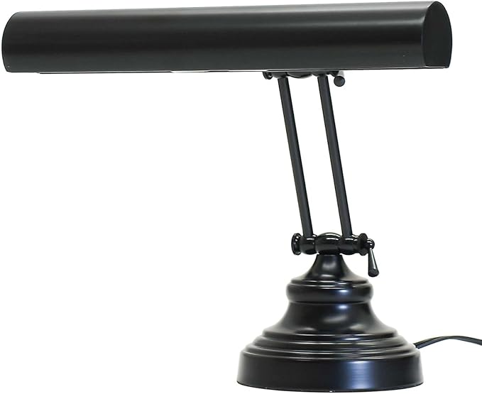 House of Troy AP14-41-7 Advent 2 Light Piano Desk Lamp,Black